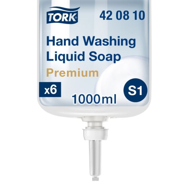 Tork Reinigende Vloeibare Zeep, transparant S1, ongeparfumeerd