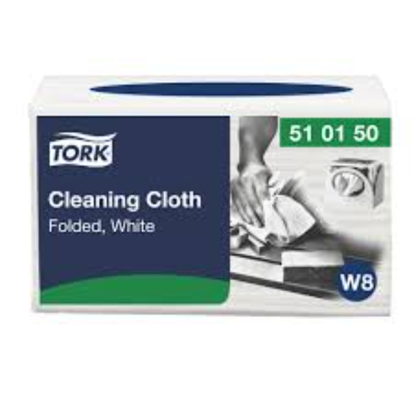 Tork W8 Premium werkdoeken 1lgs wit 38,5x32 cm 360st = 8 pak/45 vel