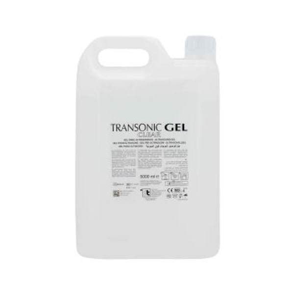 Transonic ultrasound gel clear 5 liter hard container