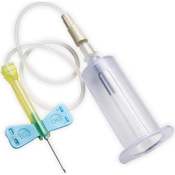 Vacutainer safety lock bloedafnameset met houder 21G x 18 cm