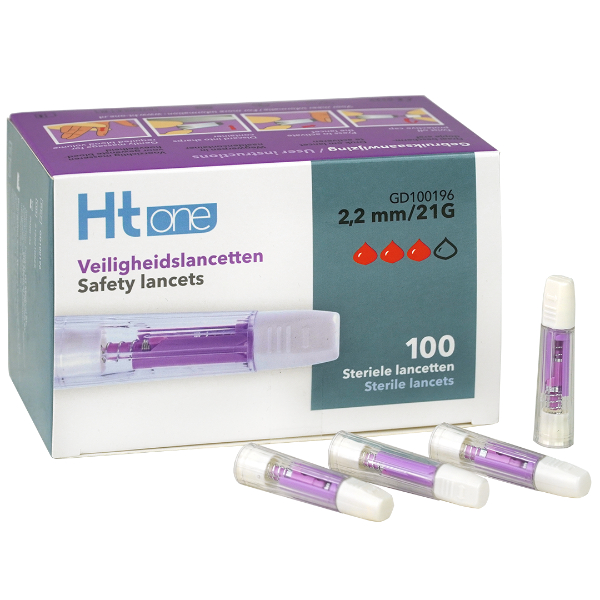 Veiligheidslancetten HT One 2,2 mm roze