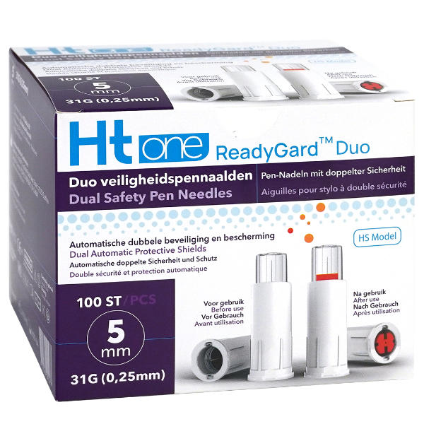 Veiligheidspennaald HTone Readygard Duo 31G 5mm