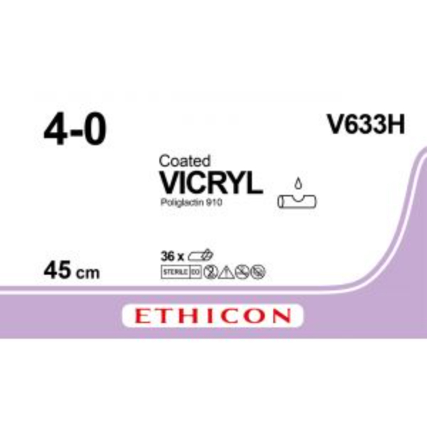 Vicryl 4-0 3x45cm violet