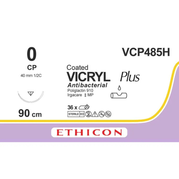 Vicryl hechtdraad 0 CP 90 cm