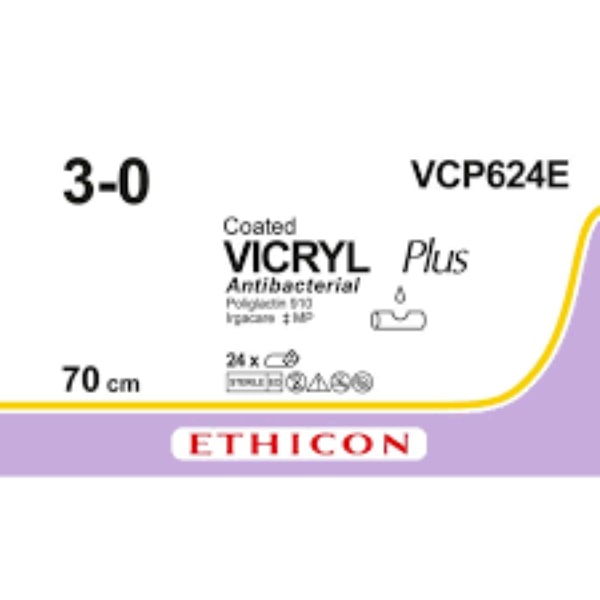 Vicryl hechtdraad 1 2 x 70 cm — afbeelding 2