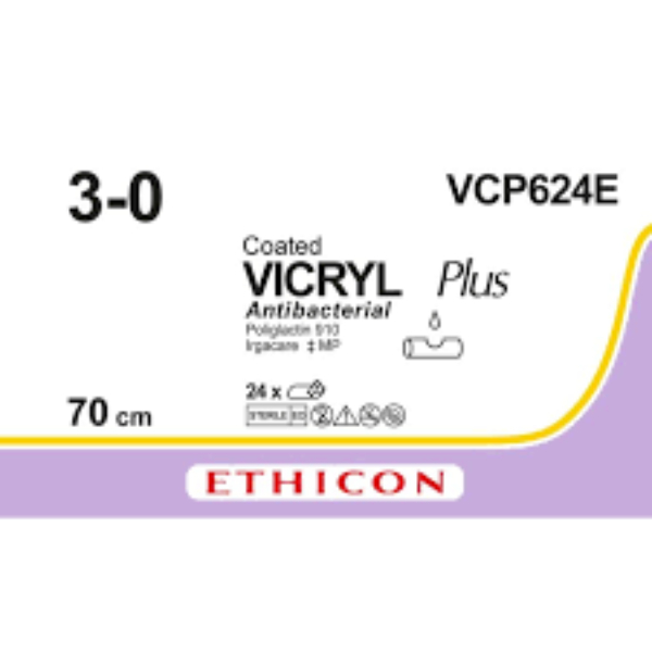 Vicryl hechtdraad 3-0 2 x 70 cm