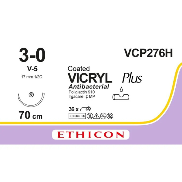 Vicryl hechtdraad 3-0 V-5 70 cm