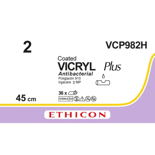Vicryl Plus hechtdraad 2 45 cm ongekleurd 2