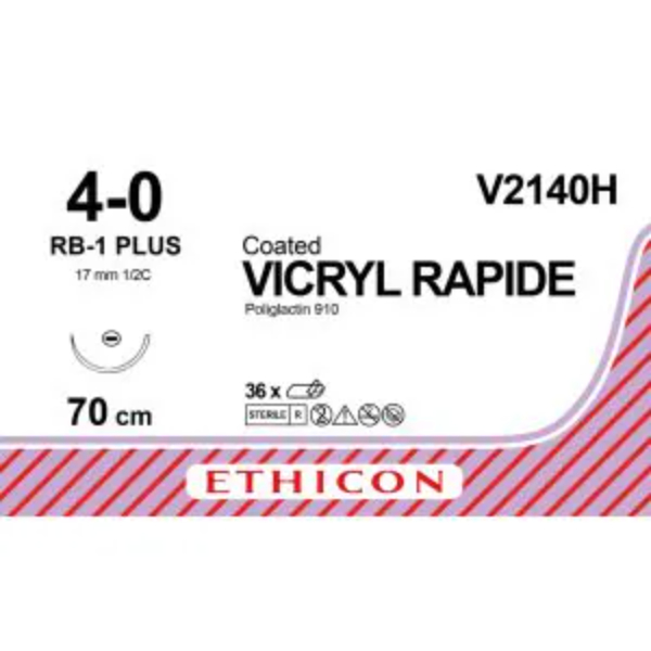 Vicryl Rapide 4-0 70 cm ongekleurd RB-1 plus