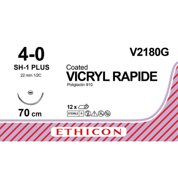 Vicryl Rapide 4-0 70 cm ongekleurd SH-1 plus