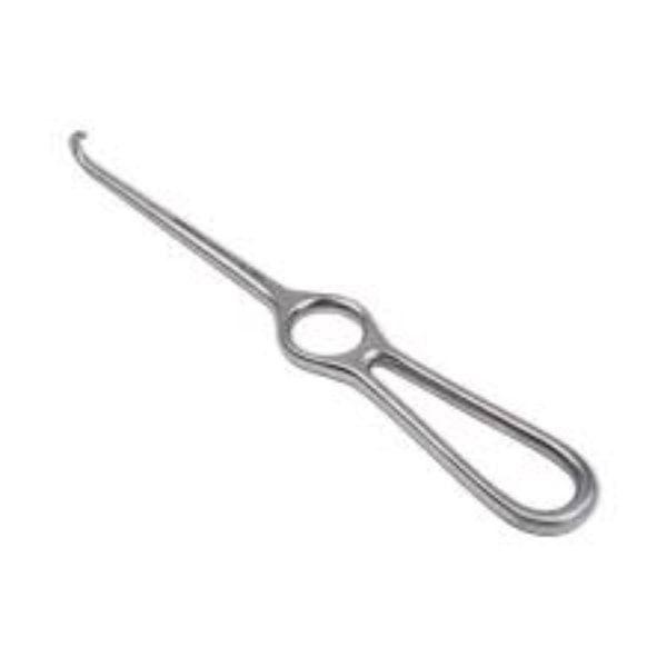 Volkmann wondhaak 1 - tands stomp 22 cm Rvs