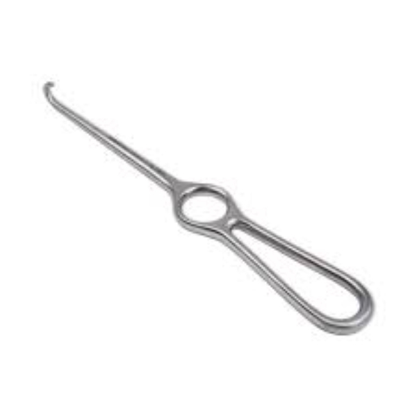 Volkmann wondhaak 5 - tands stomp 22 cm Rvs