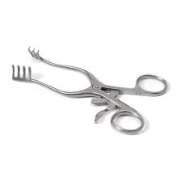 Weitlaner wondspreider 2 x 3 tanden stomp 10 cm rvs Linkshandig